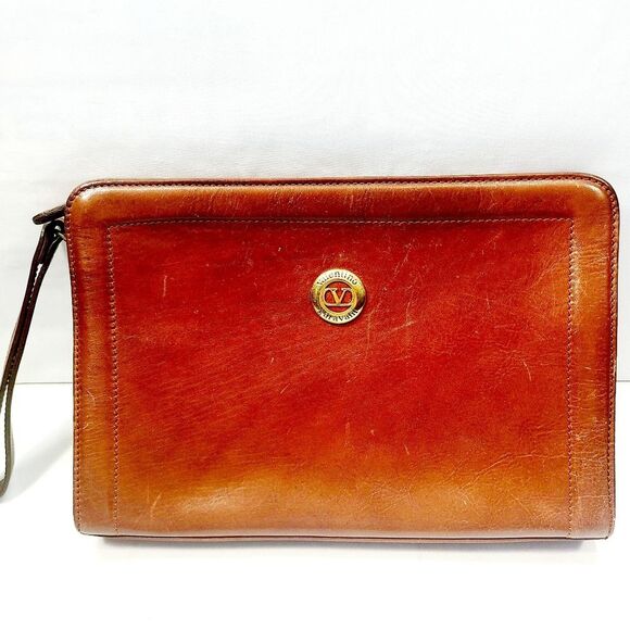 Valentino Garavani Leather Clutch Bag - Picture 1 of 7